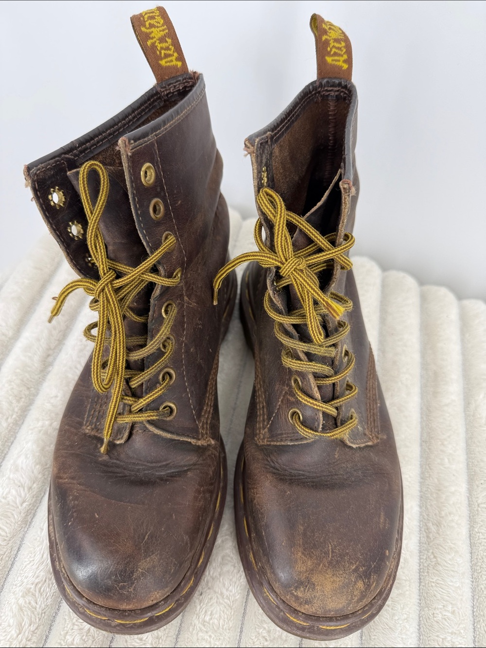 Dr Martens 1460 Crazy Horse Brown Leather Boots size 7 - Picture 8 of 8